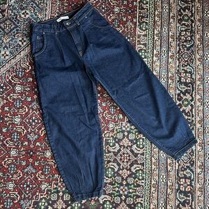Zara Balloon Jeans Women’s Size 4 | Dark Wash High Rise Tapered Y2K Denim